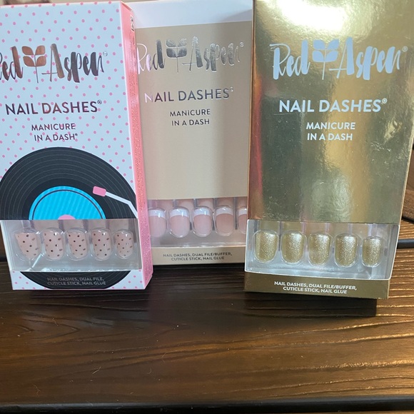 Red Aspen Other - Nail Dashes, 3 sets. Brand new in boxes.